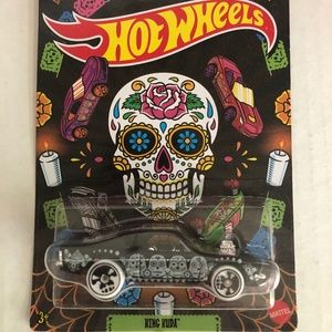 Day of the Dead Hot Wheels Dia de Los Muertos King Kuda Black sugar skull NWT